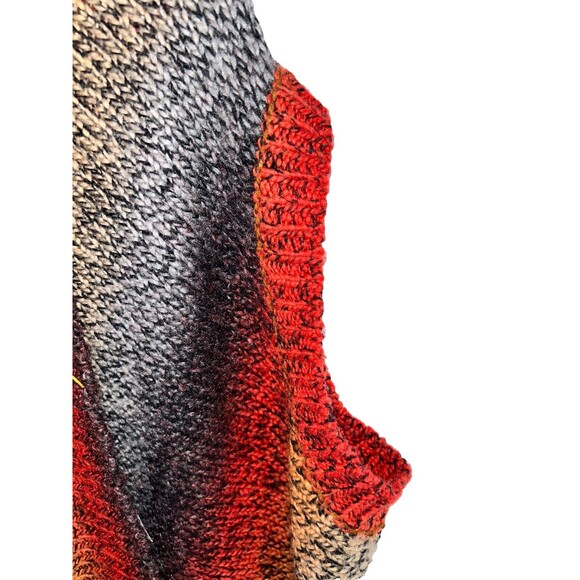 Women's Rebecca Elliot Waterfall Wool Blend Oversized Sweater Vest Size S/M - Picture 5 of 7